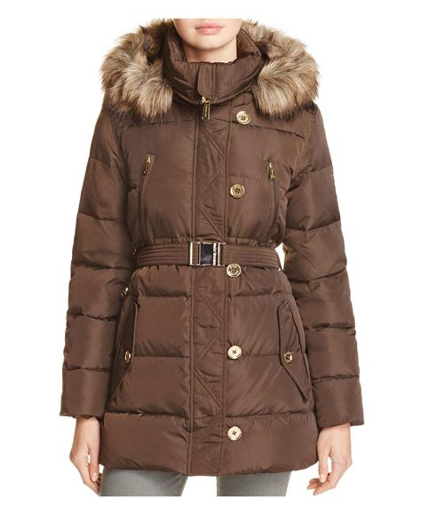 michael kors faux fur coats|Michael Kors puffer coat 2x.